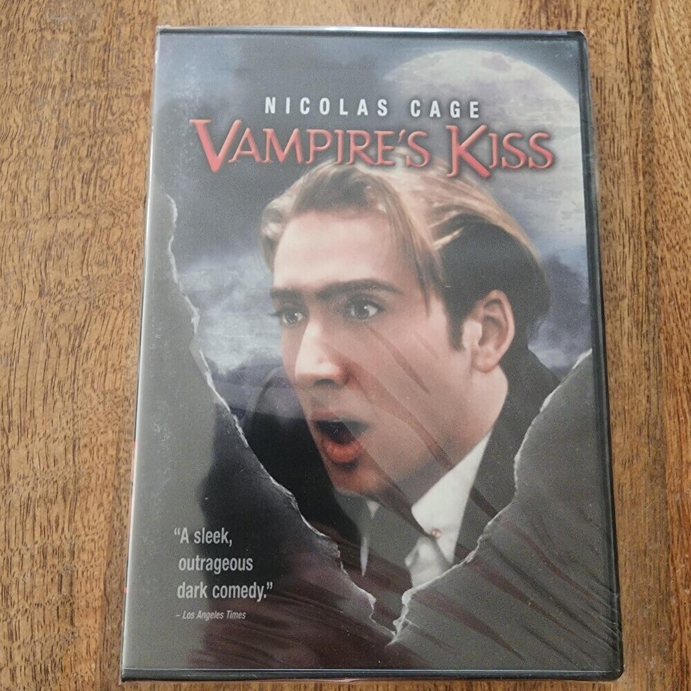 Vampire's Kiss DVD Nicolas Cage MGM Dark Comedy Horror R Rated New Sealed Movie